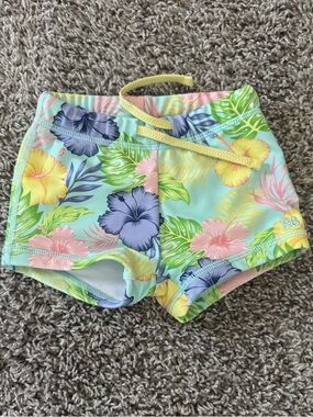 Rugged Butts - 18-24m Tropical Floral Swim Shortys